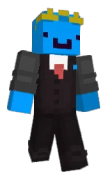 azure radiance and thunder Minecraft skin — Slim model