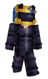 black and cinder Minecraft skin — Slim model
