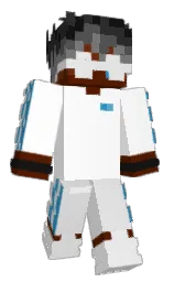 white and gallery Minecraft skin — Classic model — first worn by PAKEER