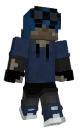 cloud burst and black Minecraft skin — Classic model — first worn by NoobTheFailure