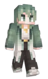 masala and white linen Minecraft skin — Slim model — first worn by Plum_Aki