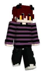 black and woodsmoke Minecraft skin — Slim model — first worn by Dippcult