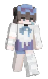 chablis and white Minecraft skin — Classic model