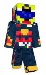 Nikossz10's Minecraft skin wearing the 15th Anniversary cape