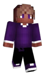black and white Minecraft skin — Slim model — first worn by Bilbobagshot83