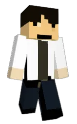 white and mirage Minecraft skin — Classic model