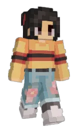 Omniami's Minecraft skin wearing the Migrator cape