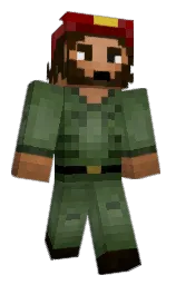 black and nero Minecraft skin — Classic model