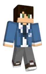 AbbaWeb's Minecraft skin wearing the Migrator cape
