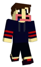 black rock and golden glow Minecraft skin — Classic model