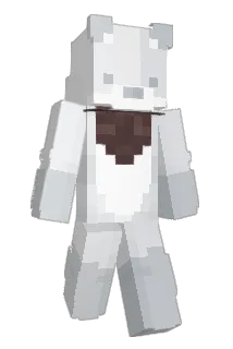 1xSilver Minecraft avatar full body