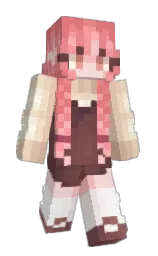 deep blush and mauvelous Minecraft skin — Slim model — first worn by 8Cloudz