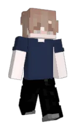 black and sandrift Minecraft skin — Slim model — first worn by xHello_