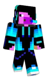 black and mine shaft Minecraft skin — Slim model