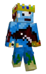 black and denim Minecraft skin — Slim model