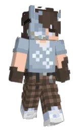 Minecraft-Skin in cadet blue und bali hai — Modell: Schmal — zuerst getragen von MurstenDK