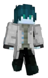 silver and gray Minecraft skin — Classic model — first worn by Garrais6
