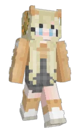 Rainoot's Minecraft skin wearing the Pan cape
