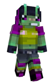 Front of acrylicArtie's skin
