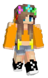 orange peel and roman coffee Minecraft skin — Slim model — first worn by szLuaninha
