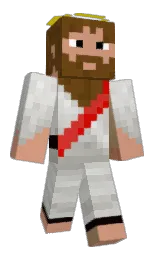 _Jesus's Minecraft skin wearing the Migrator cape