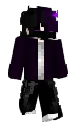 black and black russian Minecraft skin — Classic model