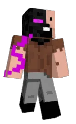 old copper and black Minecraft skin — Classic model