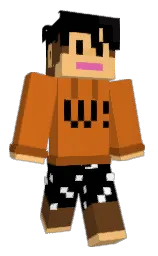 hot cinnamon and black Minecraft skin — Classic model — first worn by dansouls