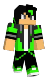 black and cod gray Minecraft skin — Classic model — first worn by Nove_Storm