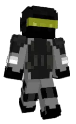 boulder and black Minecraft skin — Classic model