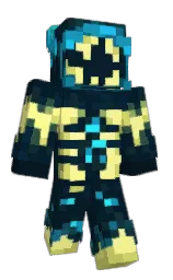 black pearl and tiber Minecraft skin — Classic model — first worn by Spress