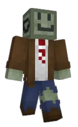 metallic bronze and battleship gray Minecraft skin — Classic model — first worn by XoBii_