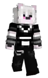 cod gray and black Minecraft skin — Slim model — first worn by Atomsk