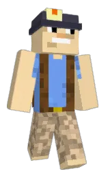 PVPSkittles's Minecraft skin wearing the Migrator cape