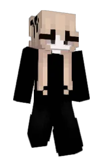 Front of blones's skin