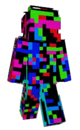 black and hollywood cerise Minecraft skin — Classic model — first worn by Astaciss