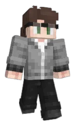 gray and mine shaft Minecraft skin — Classic model — first worn by overCull