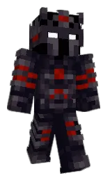 ebony and black Minecraft skin — Classic model