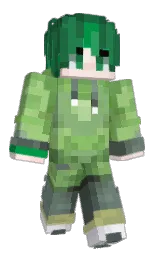 green pea and provincial pink Minecraft skin — Classic model — first worn by AdmireEvans