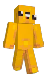 selective yellow and sea buckthorn Minecraft skin — Classic model — first worn by burnt_leaves