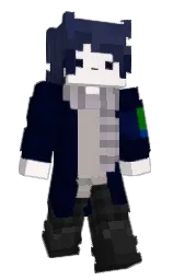 black russian and cod gray Minecraft skin — Slim model — first worn by Senkore_