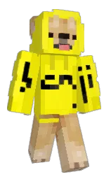 JeanSweetener's Minecraft skin wearing the Menace cape