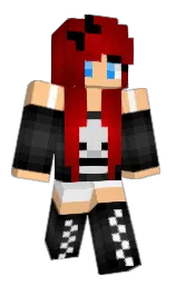 chardonnay and black Minecraft skin — Slim model — first worn by OMEGAEMMA