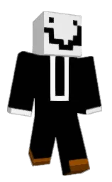 black and concrete Minecraft skin — Classic model