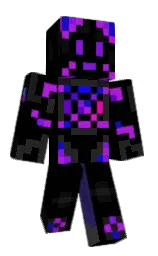 black and cod gray Minecraft skin — Slim model