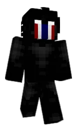 black and cod gray Minecraft skin — Classic model