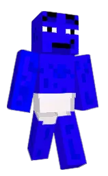 blue and white pointer Minecraft skin — Classic model