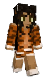 asphalt and rich gold Minecraft skin — Slim model