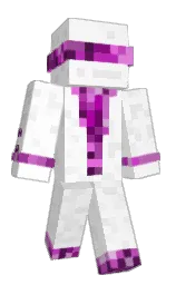 white and bon jour Minecraft skin — Classic model — first worn by ItzPinkIce