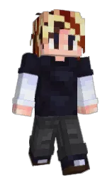 steel gray and cinder Minecraft skin — Slim model — first worn by sleeplehs